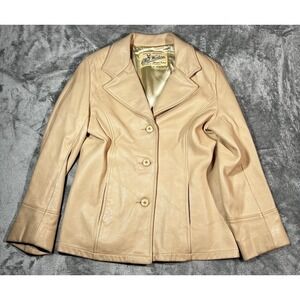 Mid Western Jacket Women Size 36 Deerskin Leather Tan Western Coat 60s Vintage
